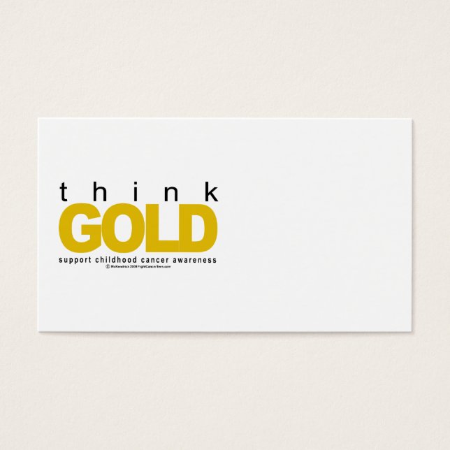 Childhood Cancer Think GOLD (Front)