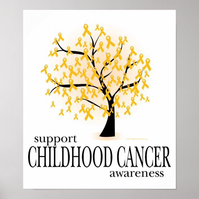 Childhood Cancer Tree Poster (Front)