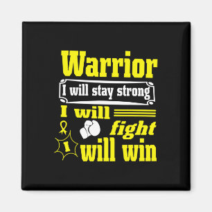 Childhood Cancer Warrior I Will Stay Strong I Will Magnet