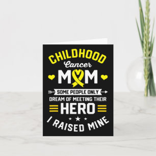 Childhood Cancer Warrior Mum Mother Awareness Supp Card