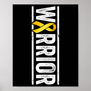 Childhood Cancer Warrior - Paediatrics Golden Awar Poster
