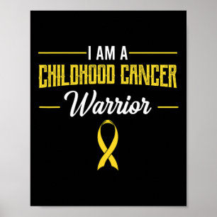 Childhood Cancer Warrior Pediatricians Awareness R Poster