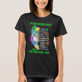 Childhood Depression I Know All Things And I Survi T-Shirt