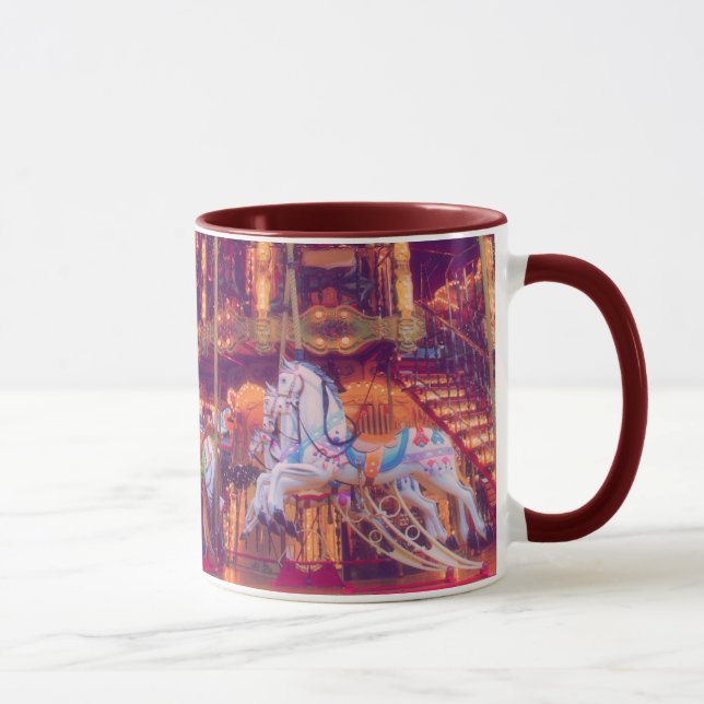  childhood dream - old horse carousel mug (Right)