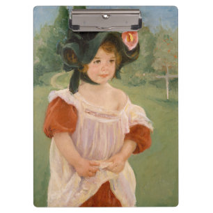 Childhood in a garden - Mary Cassatt Clipboard