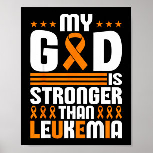Childhood Leukaemia Mum Fighters Orange Ribbon Awa Poster