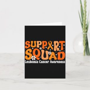 Childhood leukaemia mum fighters orange ribbon card