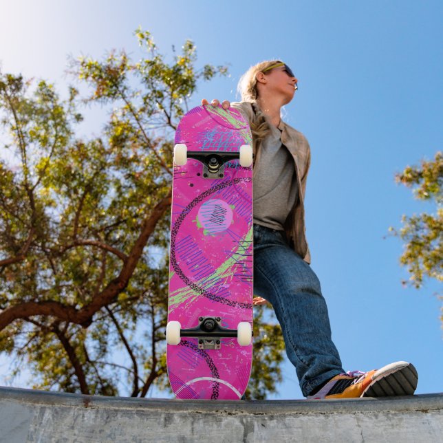Childhood Memories Abstract Art  Skateboard (Outdoor 1)