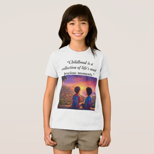 "Childhood Memories Adventure – Kids T-Shirt" Tri-Blend Shirt (Front Full)