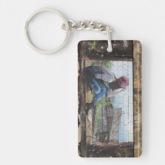 Childhood Memories Graffiti Key Ring