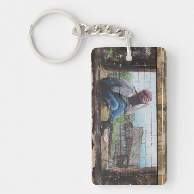 Childhood Memories Graffiti Key Ring (Front)