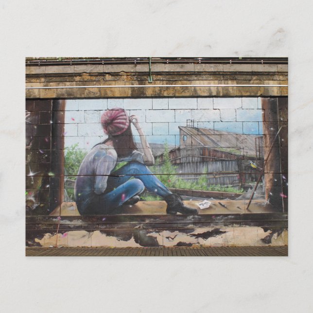 Childhood Memories Graffiti Postcard (Front)