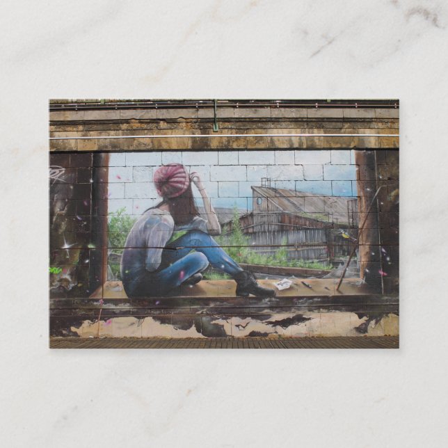 Childhood Memory Graffiti Business Card (Front)