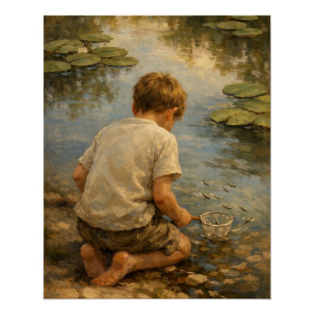 Childhood Nature Adventure Wall Art  (Front)