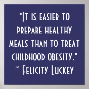 Childhood Obesity Solutions Poster