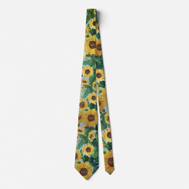 childhood sunflowers tie (Front)