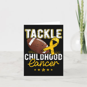 Childhood Tackle Childhood Cancer Awareness Footba Card