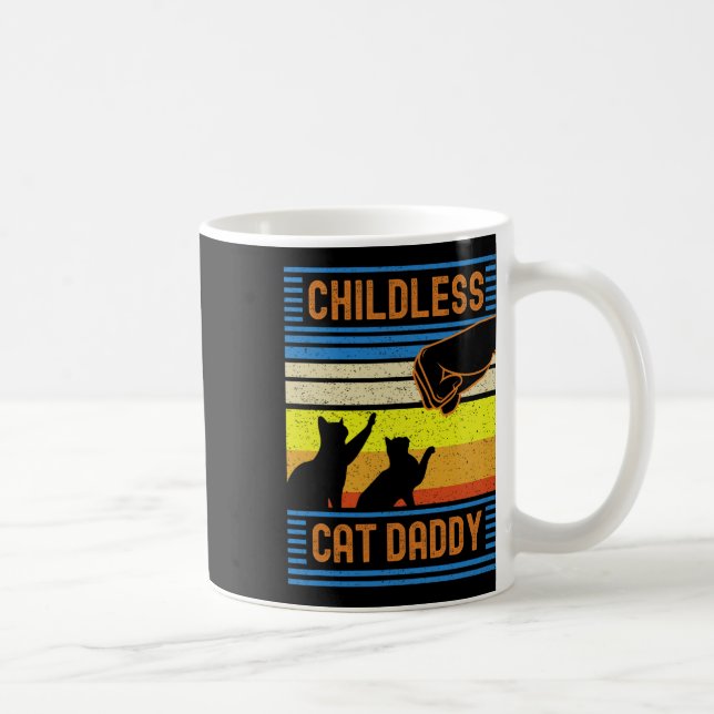 Childless Cat Daddy 2024 For President  Coffee Mug (Right)