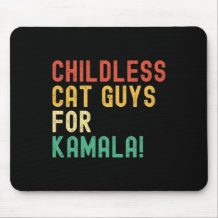 Childless Cat Guys For Kamala Harris 2024 Vintage Mouse Pad