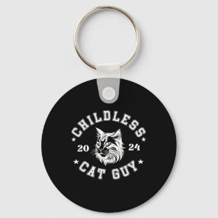Childless Cat Guys For President Kamala Key Ring