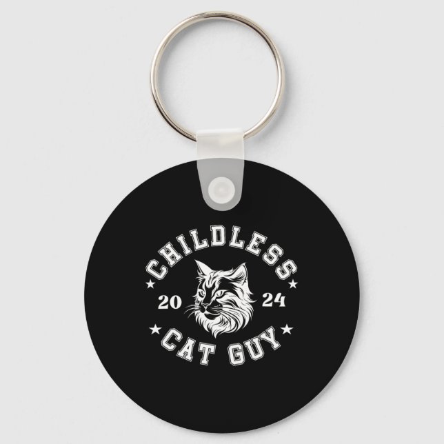 Childless Cat Guys For President Kamala  Key Ring (Front)