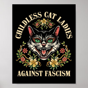 Childless Cat Ladies Against Fascism 2  Poster
