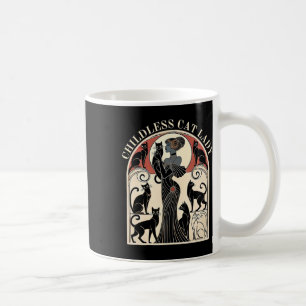 Childless Cat Ladies Cat Karma Retro Funny Coffee Mug