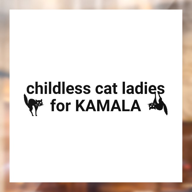 Childless cat ladies for Kamala funny black white (Sheet 2)