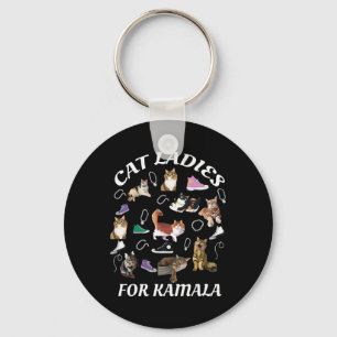 Childless Cat Ladies For Kamala Harris 2024 Electi Key Ring