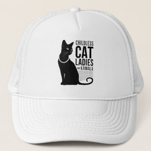 Childless Cat Ladies for Kamala harris T-Shirt Trucker Hat