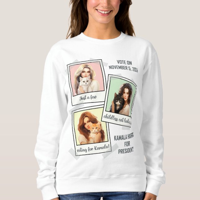 CHILDLESS CAT LADIES SWEATSHIRT (Front)
