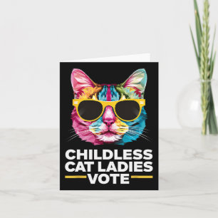Childless Cat Ladies Vote Blue 1 Card