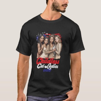 Childless Cat Ladies Vote Blue In November T Shirt
