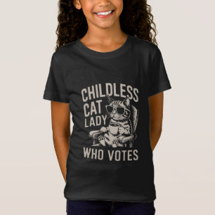Childless Cat Lady 2024 Election Vote Kamala  T-Shirt