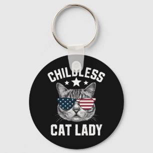Childless Cat Lady 2024 Key Ring