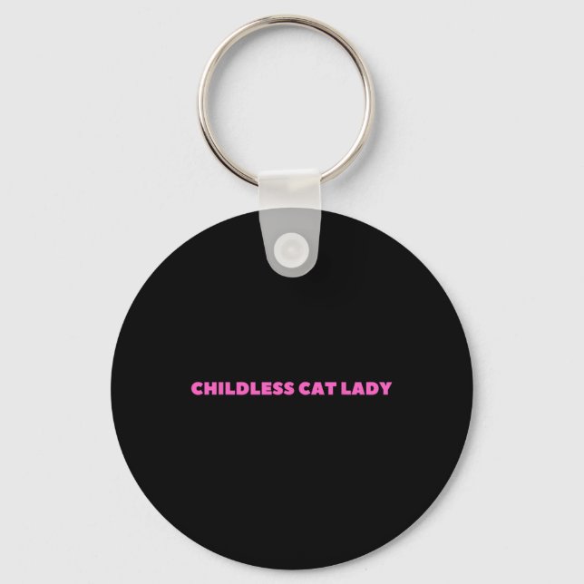 Childless Cat Lady 2024 Millennial  Key Ring (Front)