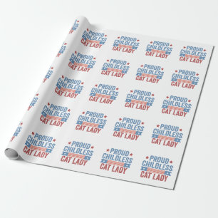 Childless Cat Lady 2024 Wrapping Paper