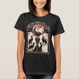 Childless Cat Lady Cat Lover T-shirt