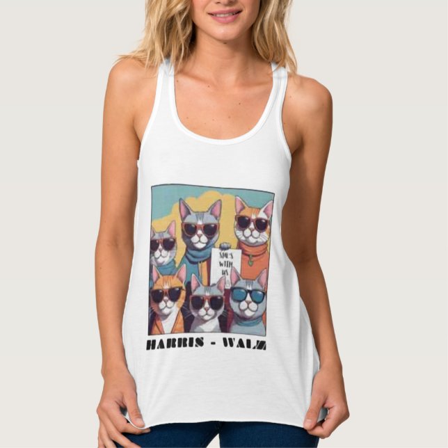 Childless cat lady childless cat ladies for Kamal Singlet (Front)