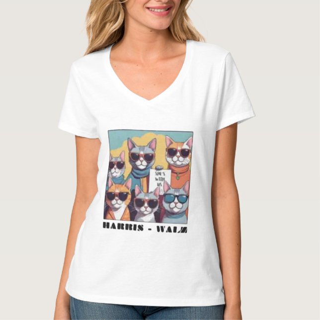 Childless cat lady childless cat ladies for Kamal T-Shirt (Front)
