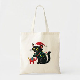 Childless Cat Lady Christmas Kamala Trump Tote Bag
