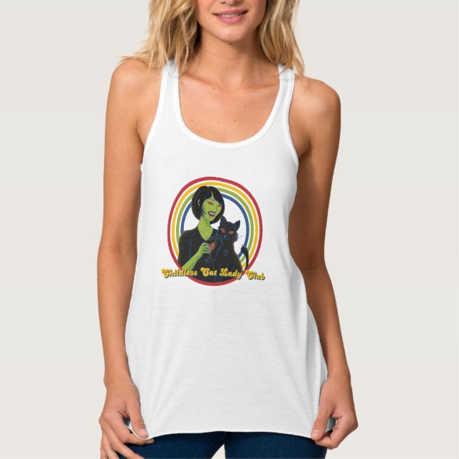 Childless Cat Lady Club - Retro - Tank Top (Front)