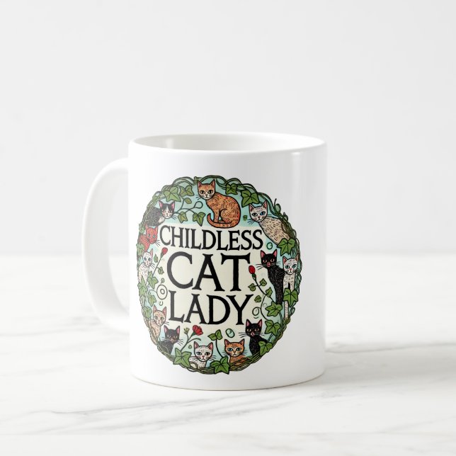 Childless Cat Lady                                 Coffee Mug (Front Left)