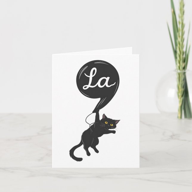 Childless Cat Lady Comma - La Kamala Harris For Pr Card (Front)