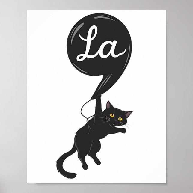 Childless Cat Lady Comma - La Kamala Harris For Pr Poster (Front)