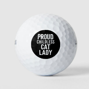 Childless Cat Lady for Cat Mum Women Cat Lady Golf Balls