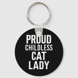 Childless Cat Lady for Cat Mum Women Cat Lady Key Ring