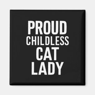 Childless Cat Lady for Cat Mum Women Cat Lady Magnet