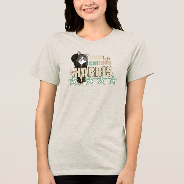 Childless Cat Lady for Harris tee (Front)