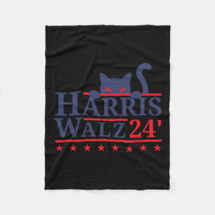 Childless Cat Lady For Kamala Harris Tim Wheimer 2 Fleece Blanket